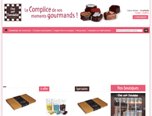 Tablet Screenshot of chezmonchocolatier.com